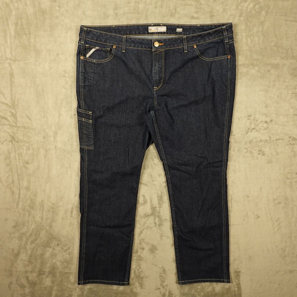 Ariat Rebar mid rise straight women's 26W blue‎ denim